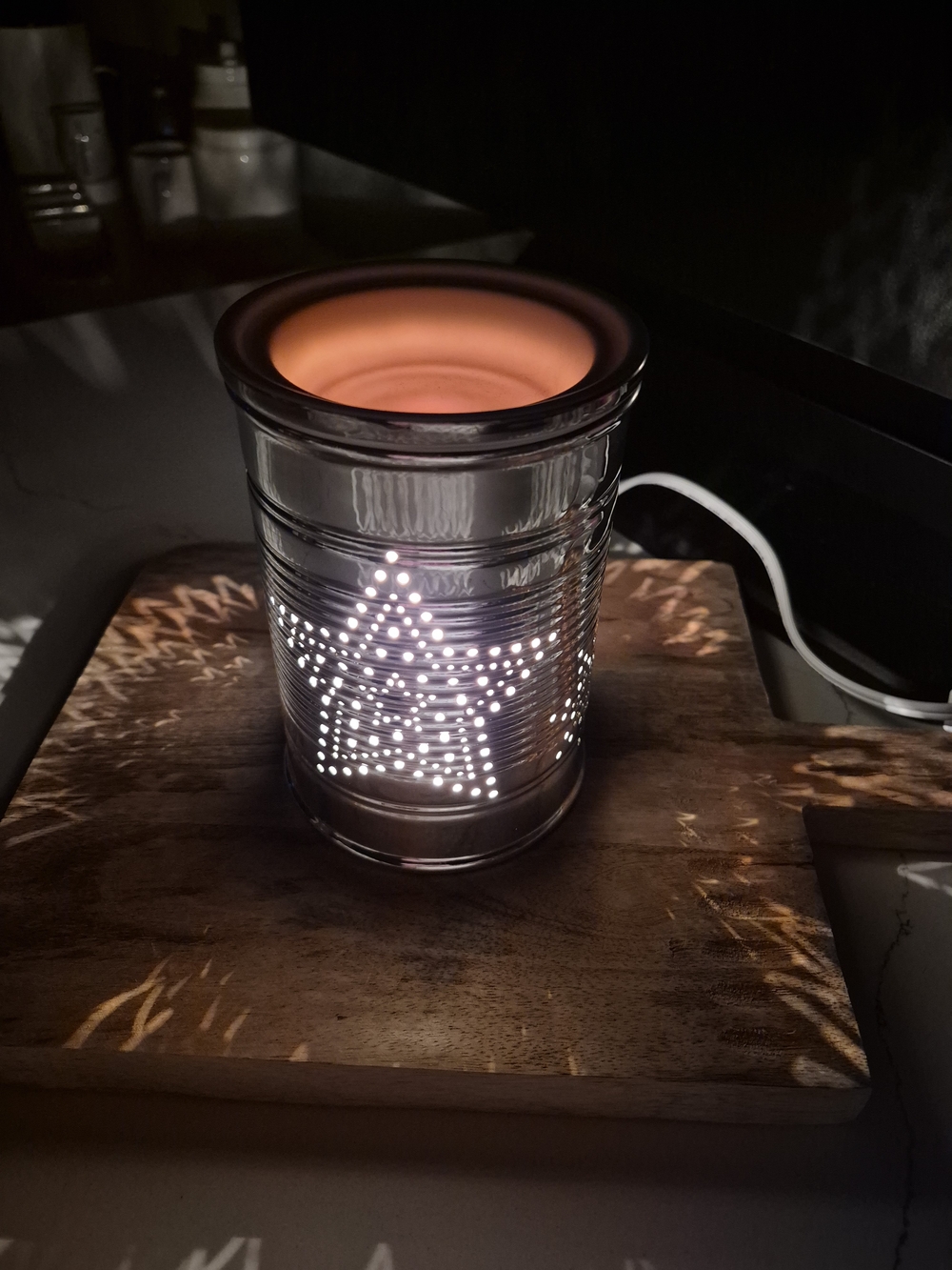 Scentsy Silver Star Plug-In Ceramic Warmer